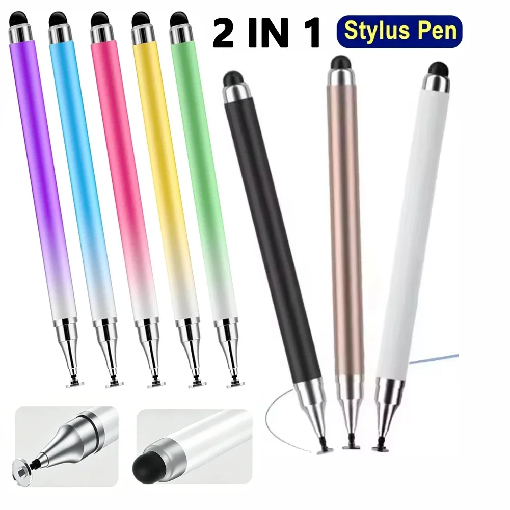 

8-1PCS Double-Headed Universal Stylus Pen for iPad Tablet Android iOS Phone Drawing Writing Capacitive Screen Touch Stylus Pens