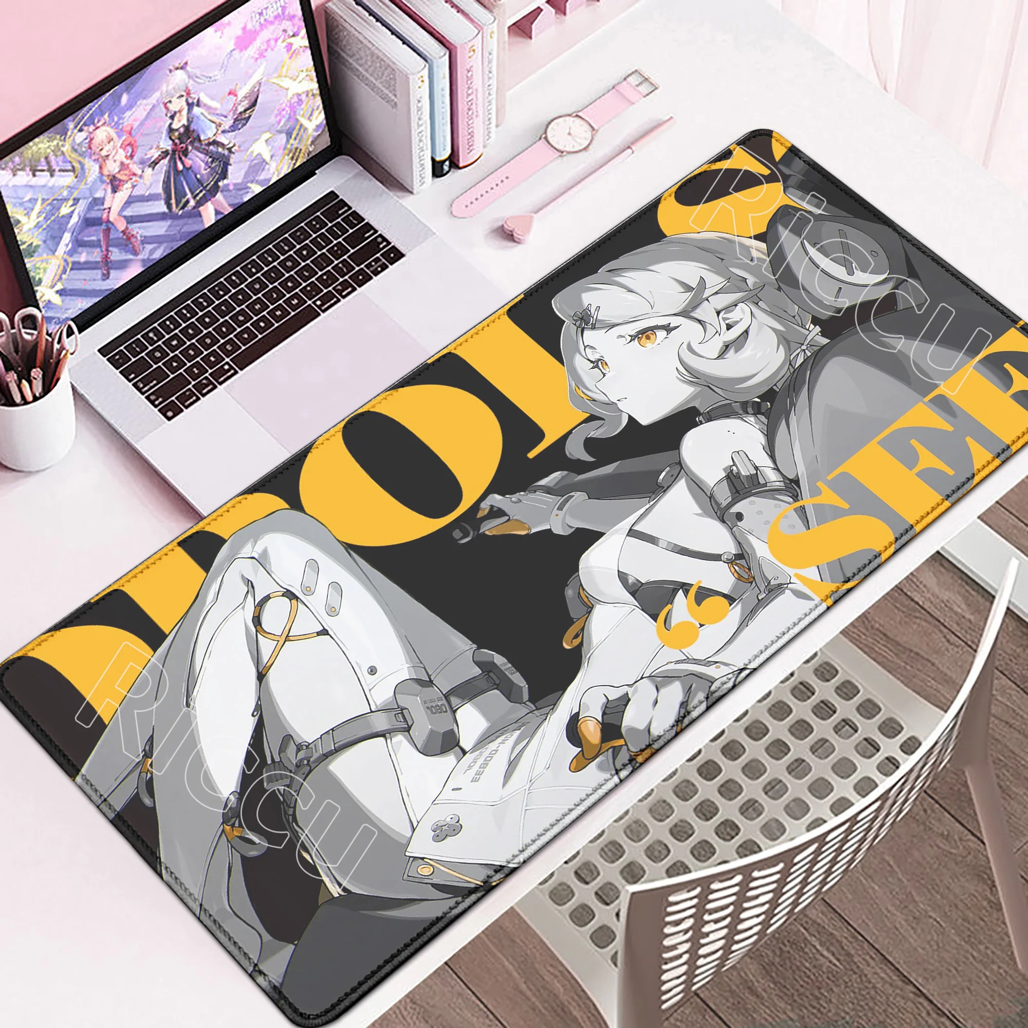 

New ZZZ Cute Seed Mouse Pad Alice Ju Fufu MousePad ZZZERO Desk Mat Zenless Zone Zero Keyboard Mat Anime Girl Pc Game Accessories