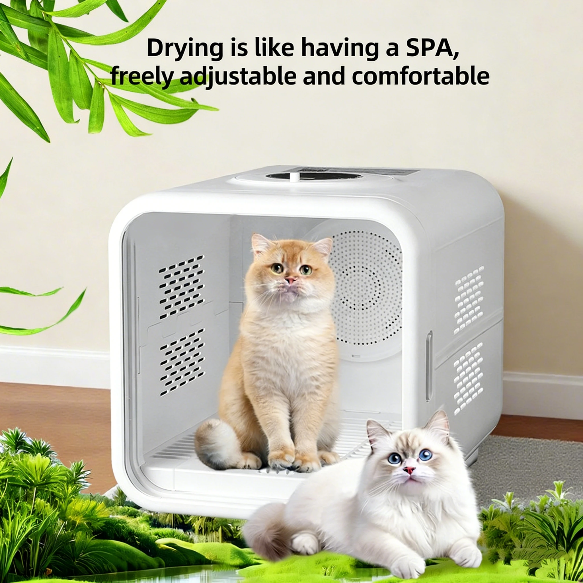 Secadora Profesional para Mascotas, Perros y Gatos, Secado Rápido y Silencioso, Portátil, con Temperatura Ajustable