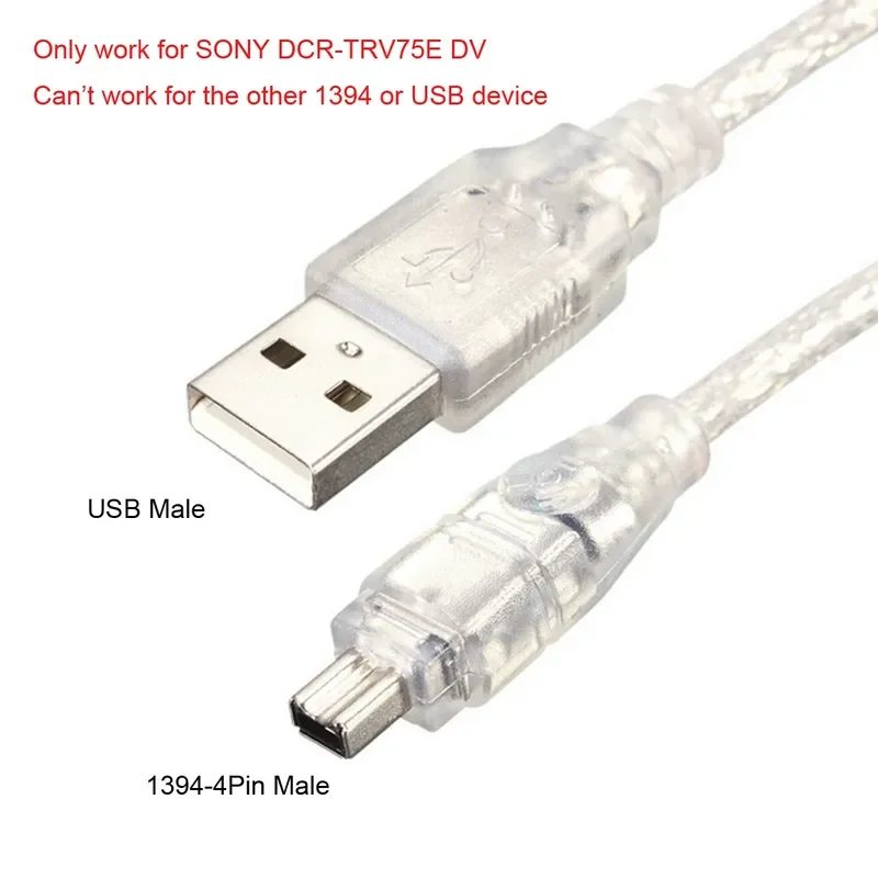FW-037 USB to 1394 4P Cable for Sony Camera DV Machine Dedicated Data Transfer Cord High Speed Firewire Adapter Wire