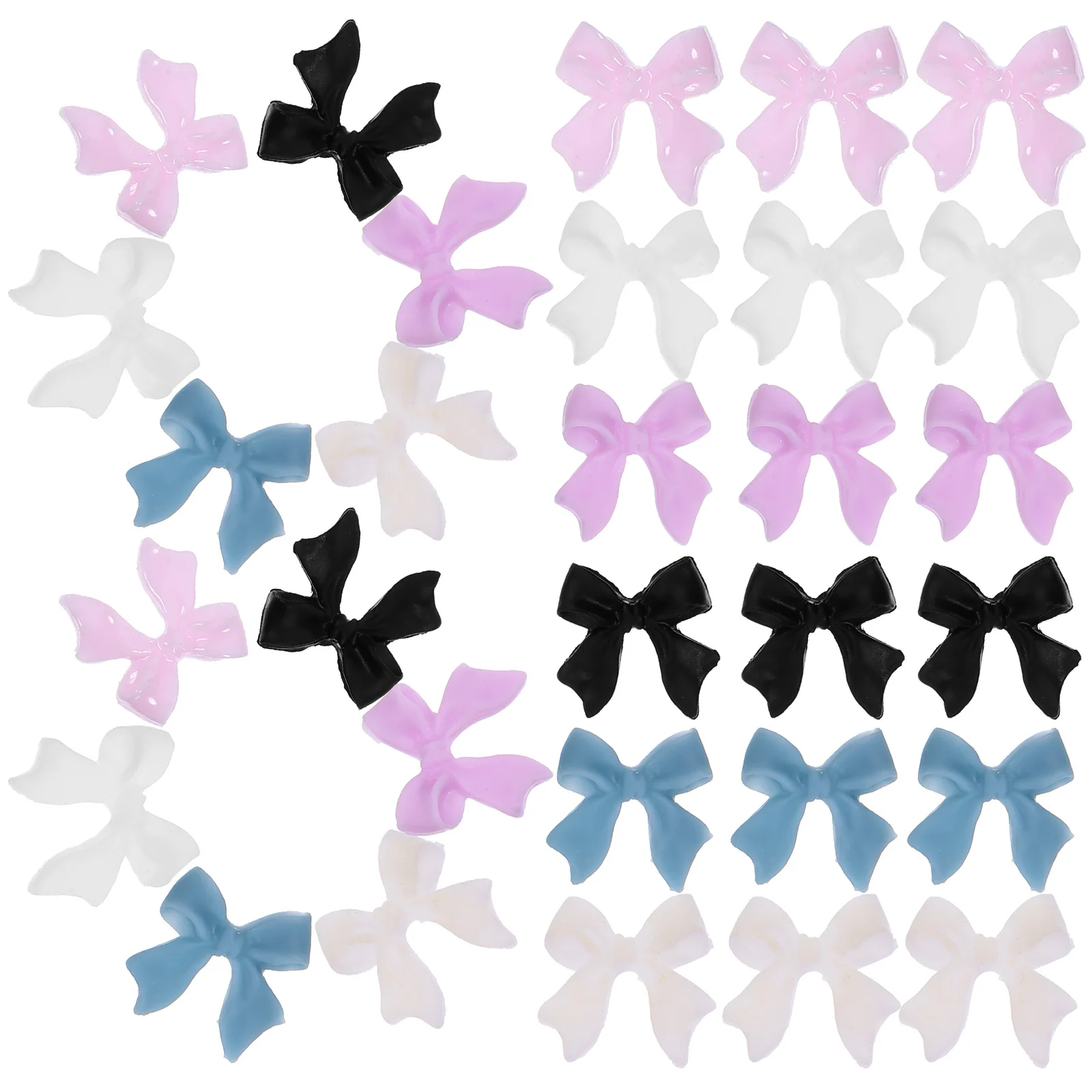 

30Pcs Bow Nail Art Charms Manicure Decors Long-Lasting Easy Use Christmas Gems Nail Charms Manicure Decorations