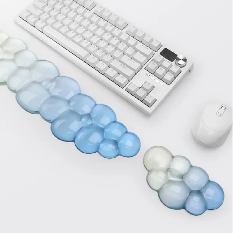 クラウド キーボードとマウス リスト レスト クラウド リスト レスト 人間工学に基づいたキーボード パッド サポートと痛みの軽減 オフィス コンピューター ラップトップ