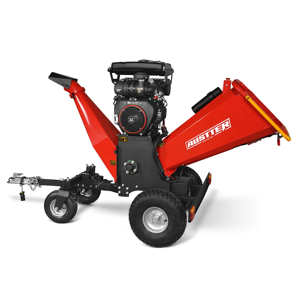 8 Inch 4 - Wheel Centrifugal Clutch Tail Light And Plug Wood Chipper