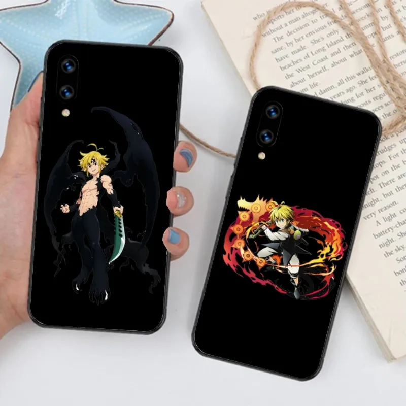 Meliodas Anime Phone Case For Huawei Mate 40 30 20 10 Pro Lite Nova 9 8 5T Y7p Y7 Soft Black Cover