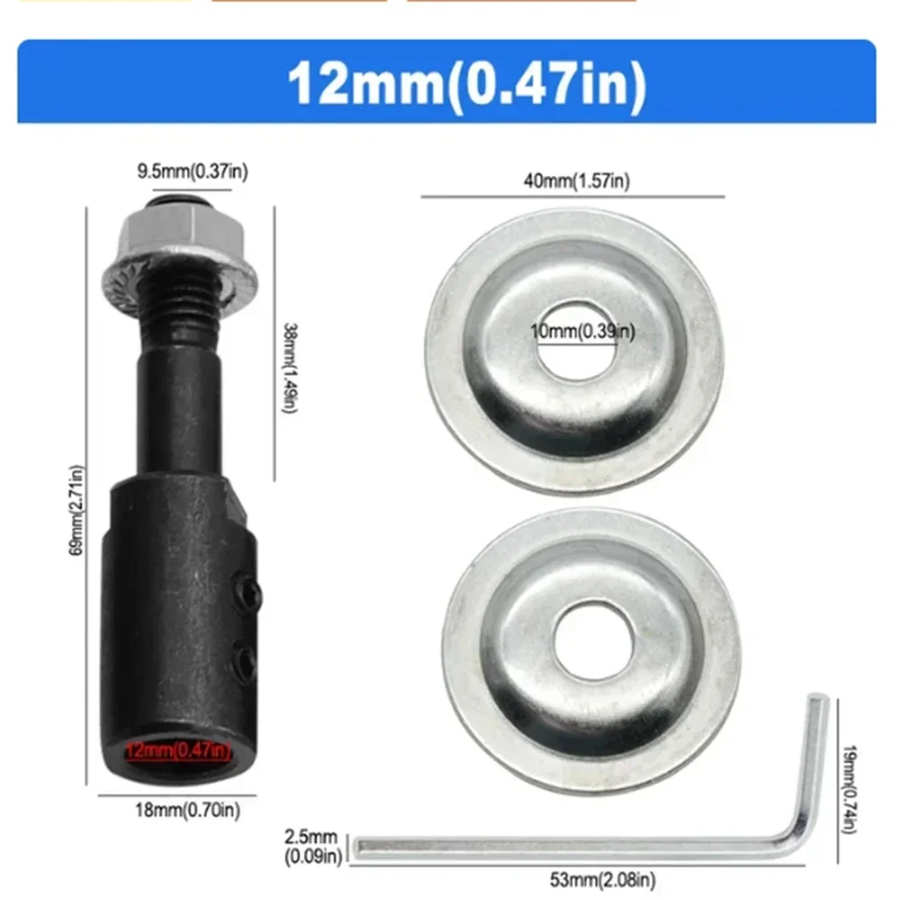 1 zestaw adapter wrzeciona do szlifowania polerowanie 5mm/6mm/8mm/10mm/12mm/14mm/16mm wał silnika szlifierka stołowa akcesoria do elektronarzędzi