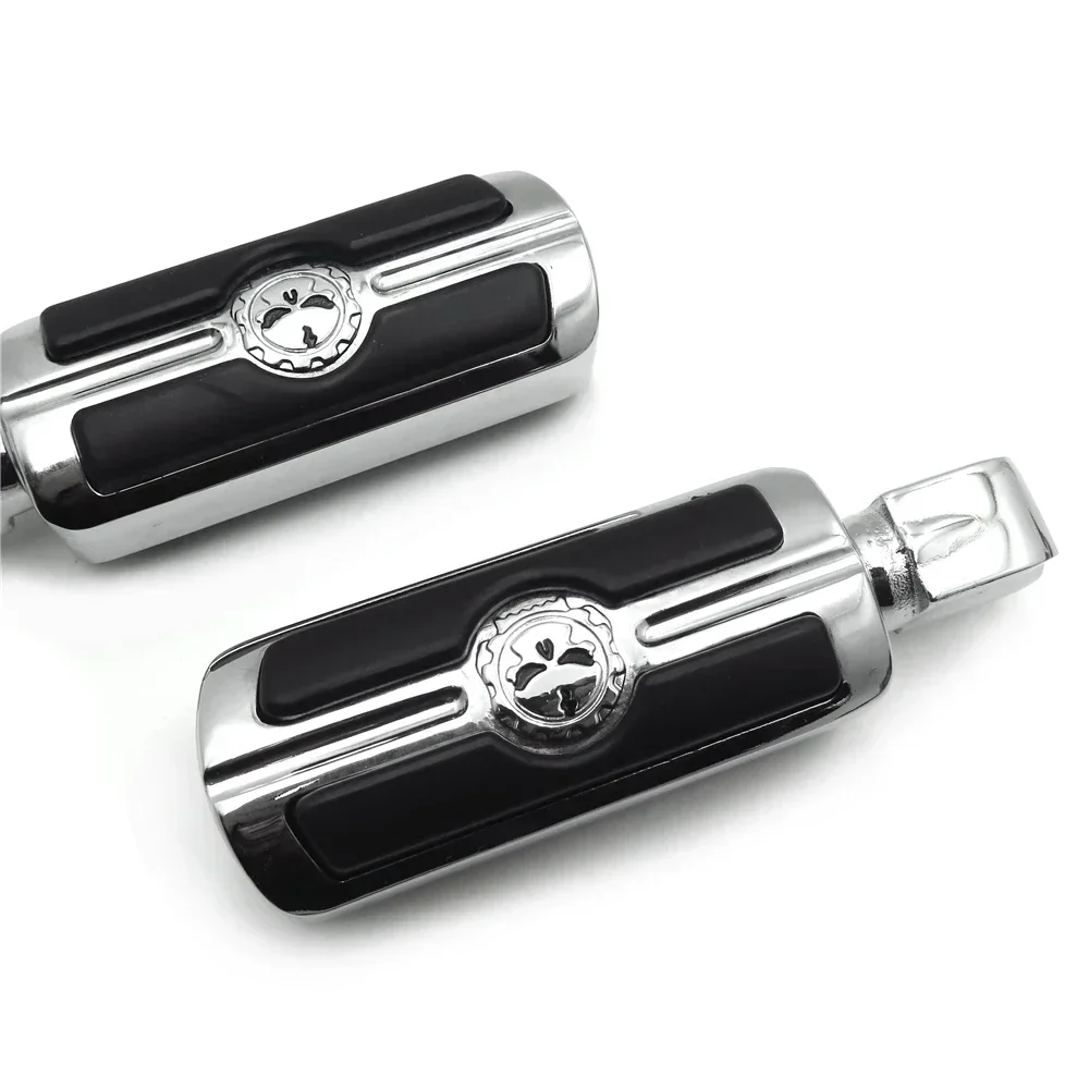 

Motorcycle Gear Skull Footpegs For Kawasaki Vulcan 2000 2004-2010,Vulcan 900 2006–2016(rear),Yamaha V-Star 250 2008–2016(front)