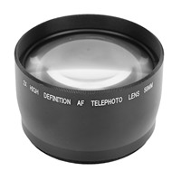 58mm 2X Magnification Teleconverter Aluminum Alloy Optical Glass Telephoto Extender Converter for Mirrorless Camera