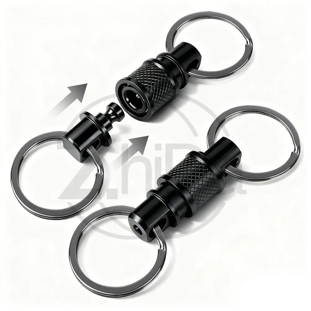 Aluminum Alloy Swivel Snap Hook, 360 Degree Rotatable Multi‑Purpose Storage Buckle, Detachable Portable Universal Hanging Clip