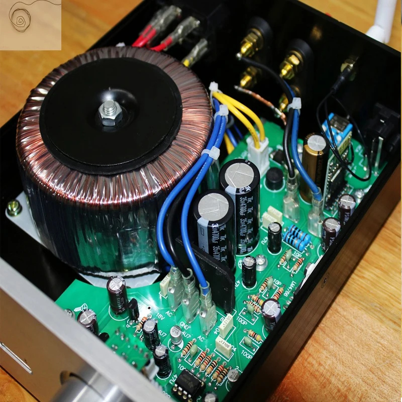 مضخم صوت KYYSLB 220 فولت 35 وات * 2 LM4766 يعمل بالبلوتوث مناسب لجميع أجهزة الكمبيوتر المكتبية من الألمونيوم طراز TL082I Op Amp for Preamp