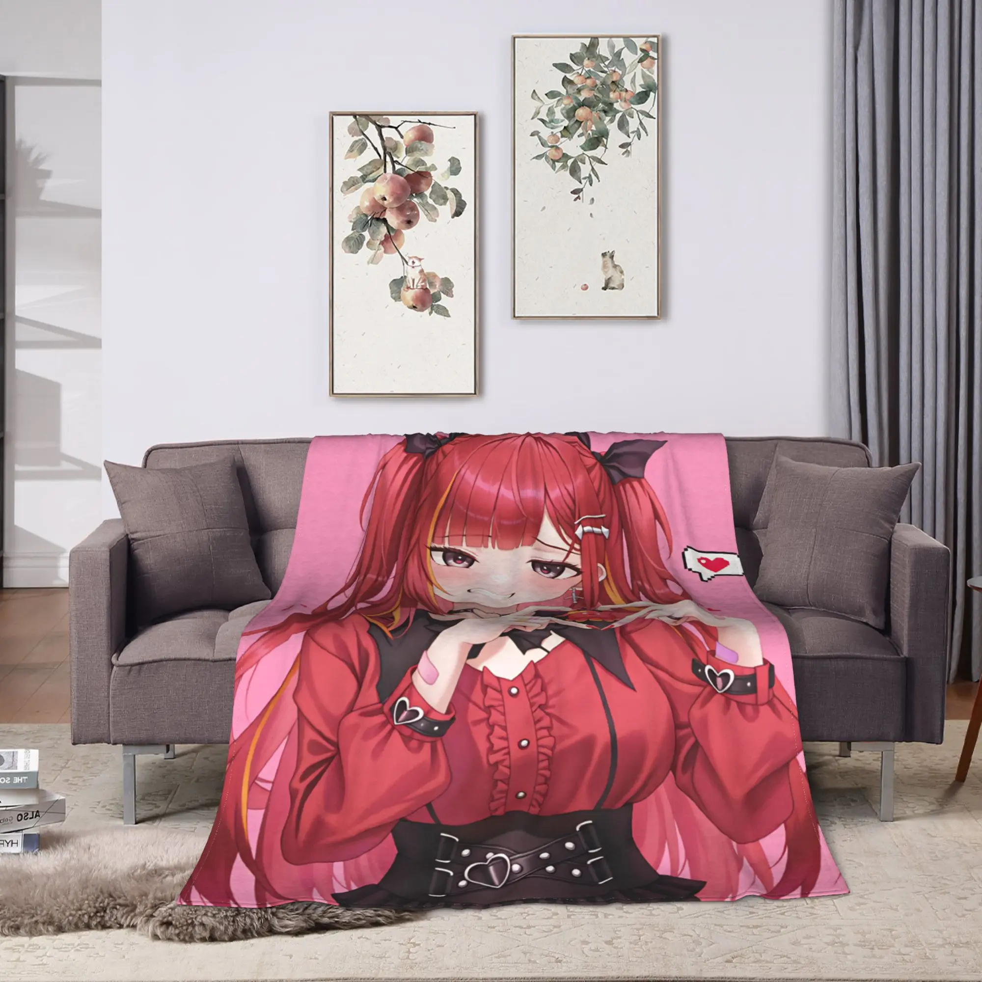 Warm Blanket Airplane Travel Akane Lize Singer Bedding Throws  Flannel Bedspread For Living Room Novelty Sofa Bed Cover