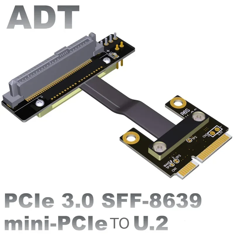 Riser U.2 Interface U2 SFF-8639 to mini Pcie Transfer Extension Data Gen3.0 Cable For U.2 NVME SSD mpcie extend cable
