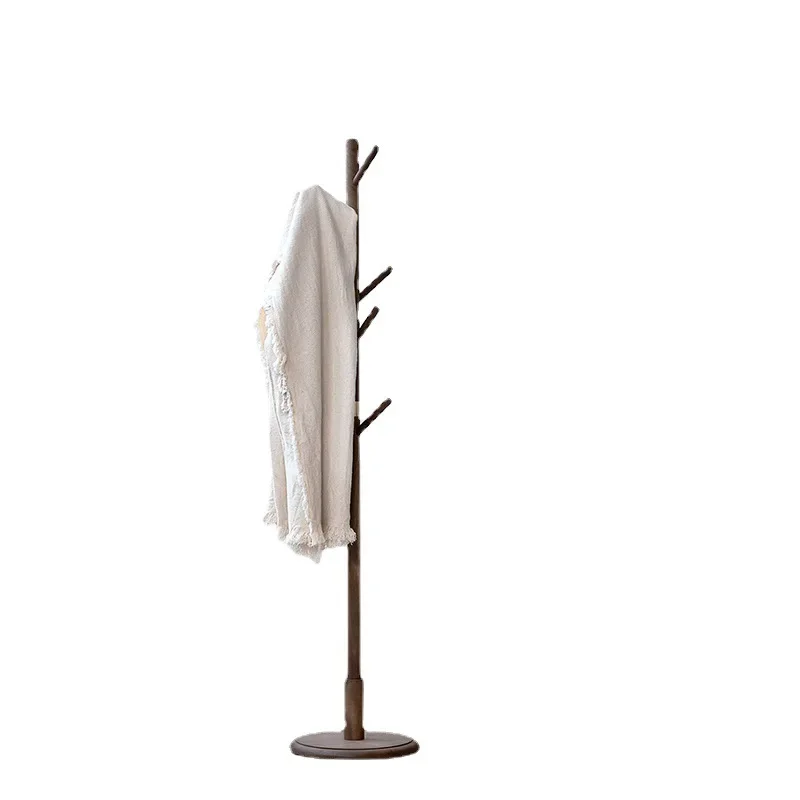North American black walnut floor hanger, all solid wood hanger, bedroom foyer coat rack