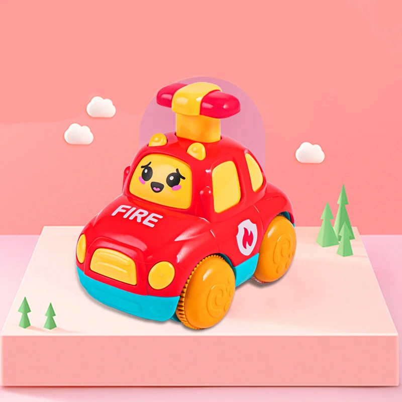 Baby Toy Cars for 1 2 3 Year s Boy Gift Press and Go Cartoon Truck Educational Toys Pull Back Cars Toys for Toddlers 12 18 Month