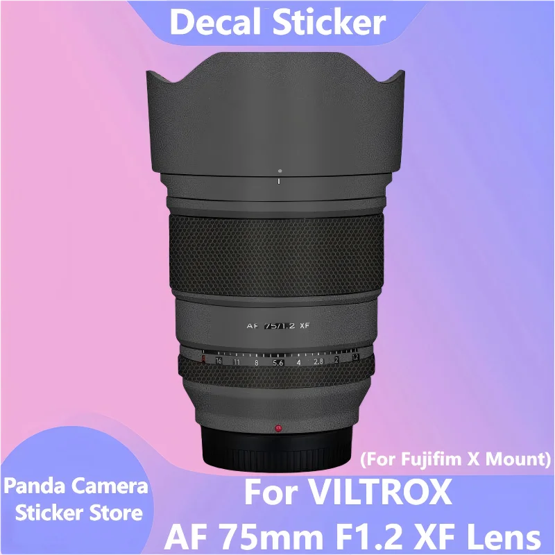 

Для VILTROX AF 75 мм F1.2 XF для Fujifim X крепление объектива наклейка защитная наклейка на кожу защитная пленка от царапин AF75 F/1.2 XF