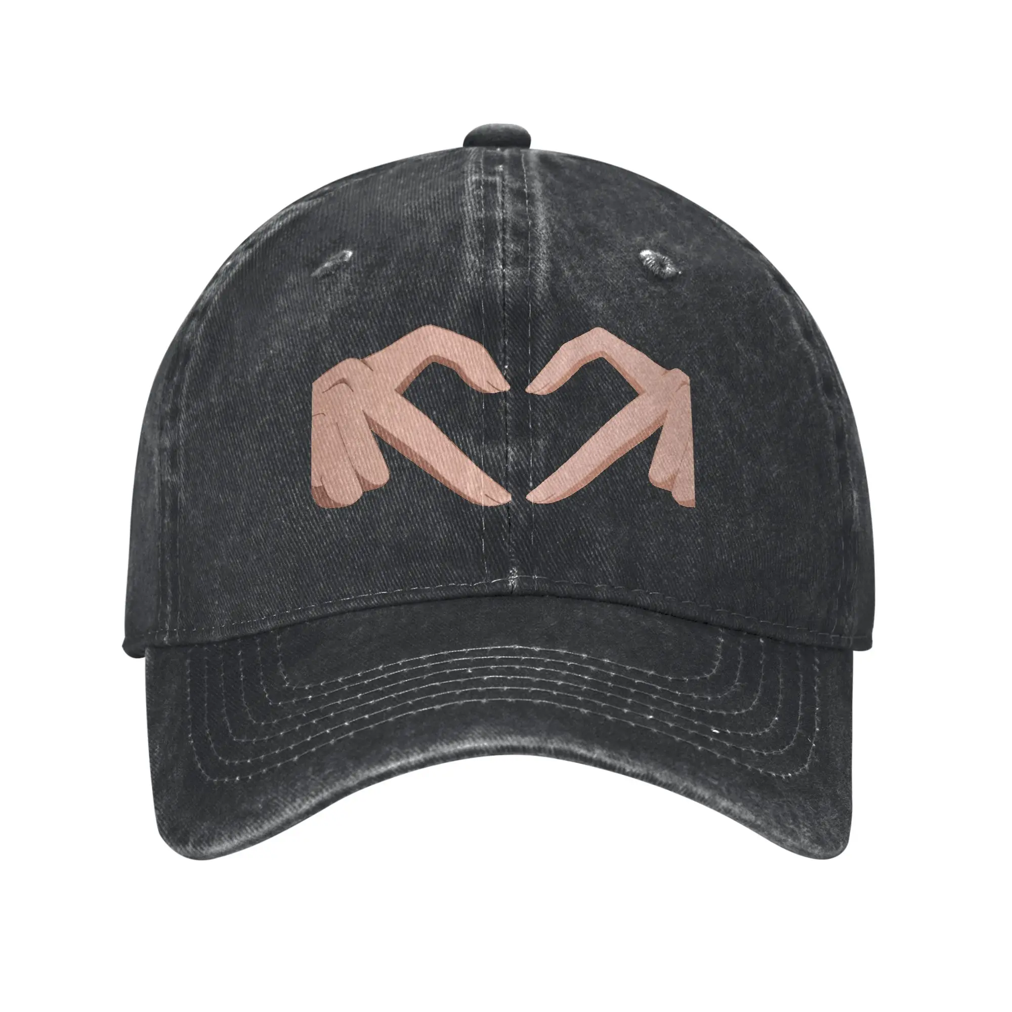 3 anime finger hearts 2 Fashion Baseball Cap Trendy Hat Men  Seaside Camping Hat Men
