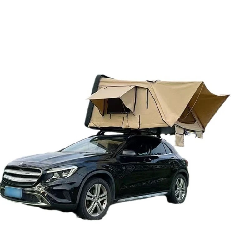 Outdoor camping Self-driving tour Car roof tent Double folding bed Off-road SUV Hard shell Universal in all seasons
