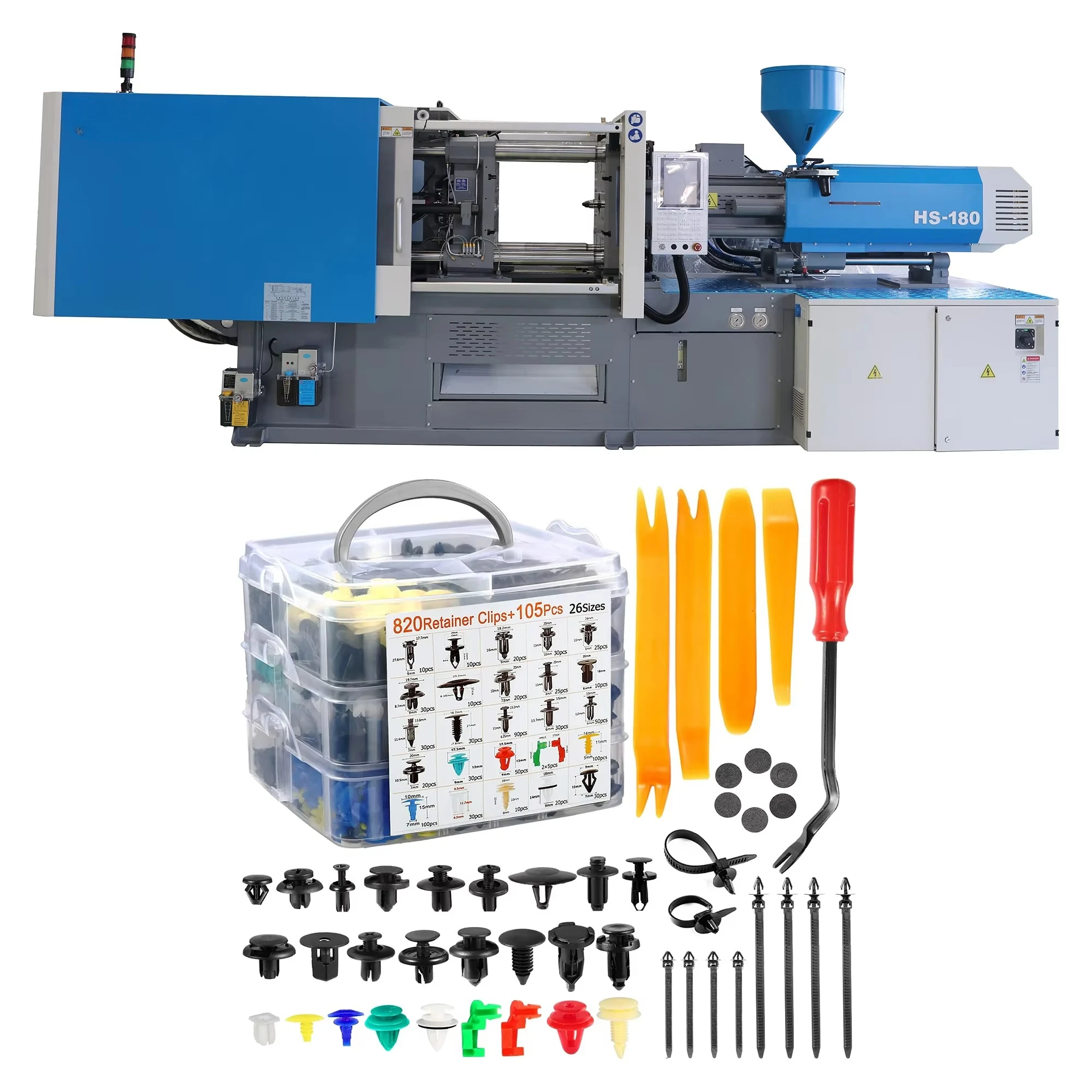 Bumper Clips Push Type Retainers Cars Plastic Rivets Auto Plastic Clips Plastic Fasteners Molding Machine