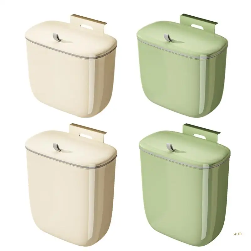 41XB Space Saving Trash Bucket, Effective Prevention Waste Receptacle Under Sink Hangings Trash Can for Cupboard Counter Top