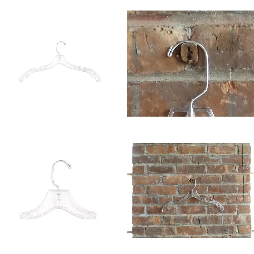 

Пластиковые сверхмощные вешалки с усиленными крючками, прозрачные 17 дюймов, упаковка из 100 штук для прочной опоры для одежды