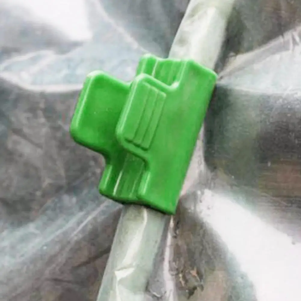 Gardening Supplies 30 Pcs Greenhouse Hoop Clips Reusable Garden Mesh Clamps Support Frame Fasteners for Grow Tunnel Plant Cover