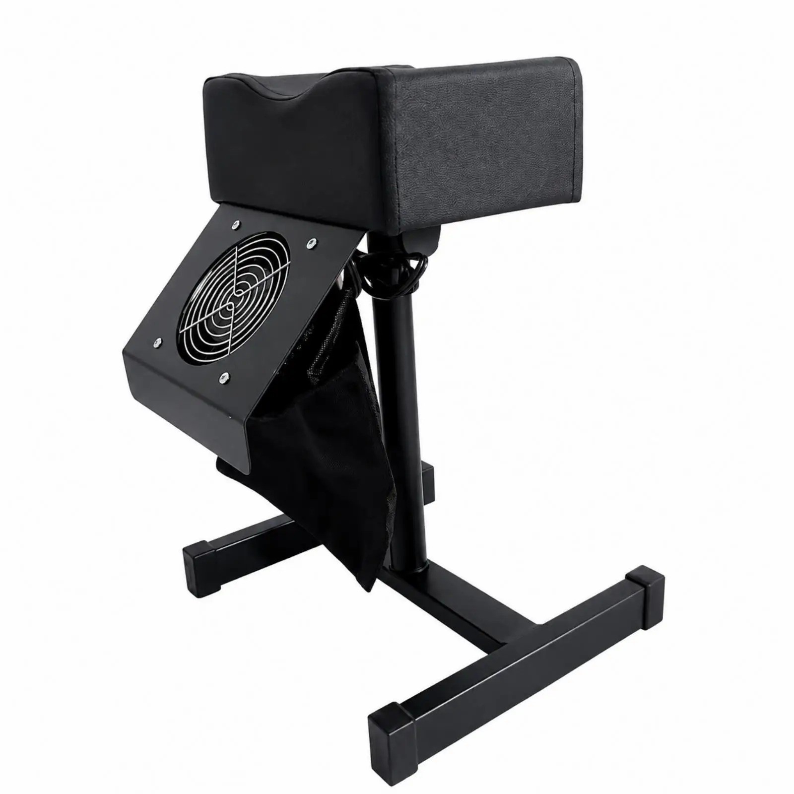Dust Vacuum Foot Care Pad Pedicure Station with Fan for Nail Filing Dust Collection Metal Frame