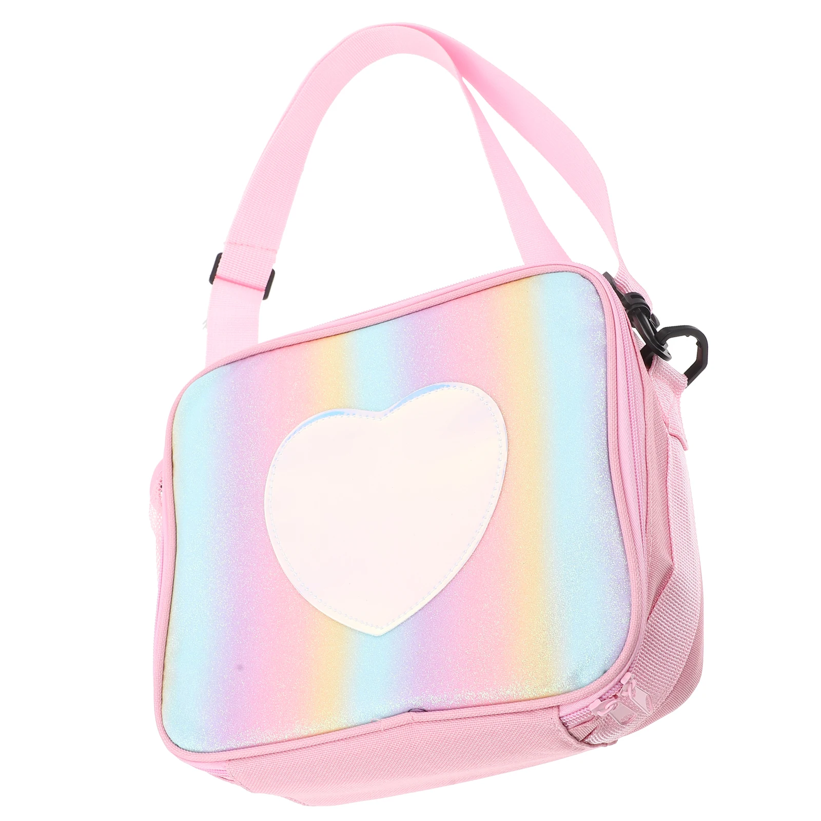 

Insulated Bento Bag Large Capacity Lightweight Pink Reusable Lunch Storage Bag Women Outdoor Travel Picnic High Strength Food