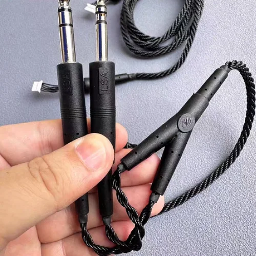 Imagen 1 del producto Nuevos cables originales para auriculares LightSpeed Zulu 3, repuestos de cable de conexión de repuesto para auriculares de aviación de 6,35mm a 5,18mm