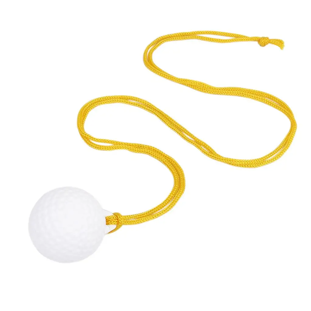 Golf Practice Ball & Rope Lanyard Hit Swing Training Aid Accessory