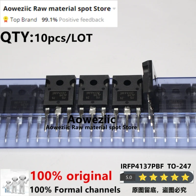 

Aoweziic 2017+ 100% New Imported Original IRFP4137PBF IRFP4137 TO-247 N-channel MOSFET 38A 300V