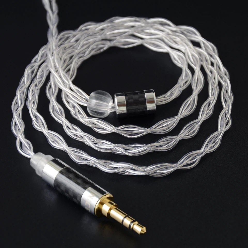 イヤホン Pure Silver Litz IEM Cable MMCX-3.5mm NICEHCK LitzPS HiFi IEM Replace Wire 4N Litz Pure Silver Earphone