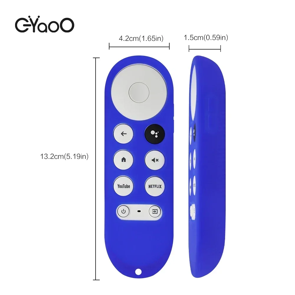 Google TV Remote Silicone Case Google TV Voice Remote Shockproof Silicone Protective Case Glow in the Dark