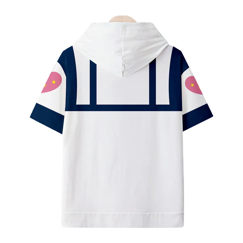 Anime JOJO Johnny Joestar Cosplay Costume Summer Short Sleeve Hoodie T Shirt Role Play For Hallowmas Part Adult Men Women view 5