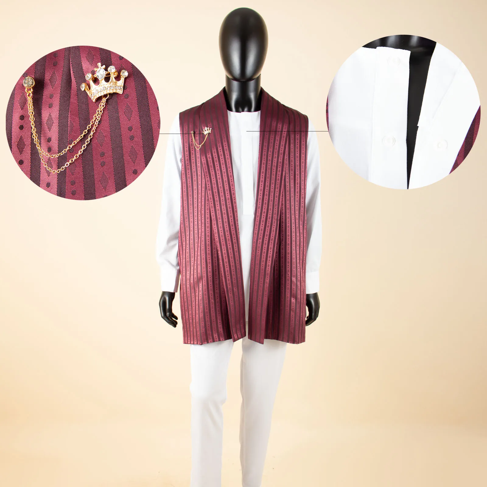 African Clothing for Men Print Jacket Dshiki Shirts and Ankara Pant 3 Piece Set Traditional Clothes Tribal Outfits A2216140