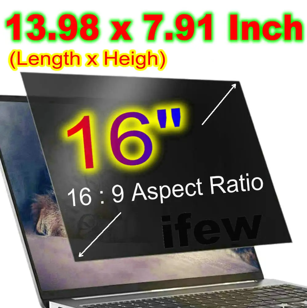 Laptop PC Monitor Sichtschutzfolie Anti-Spy-Film Notebook Computer Anti-Peeping-Filter 12,5 13,3 14 15,6 16 17,3 Zoll