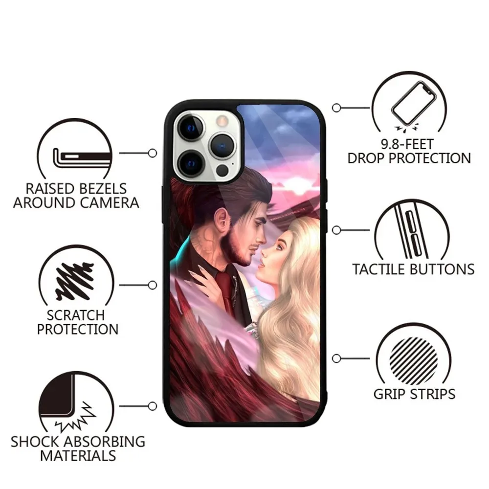 R-Romance clubs Game Phone Case Strong Magnetic For IPhone 15,14,13,Pro,Max,Plus,11,12,Mini For Magsafe Wireless Charging
