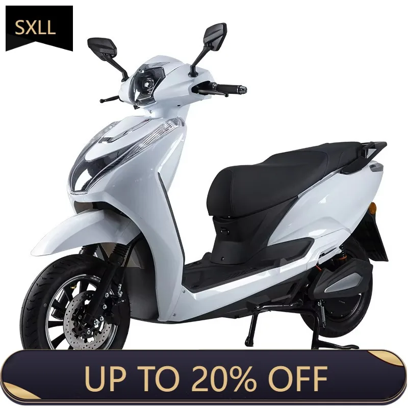 

SXLL Sport bike 2000W white electric moped 1500W motor 72V 48v lithium EEC certificate new 80km/h electric off-road vehicle