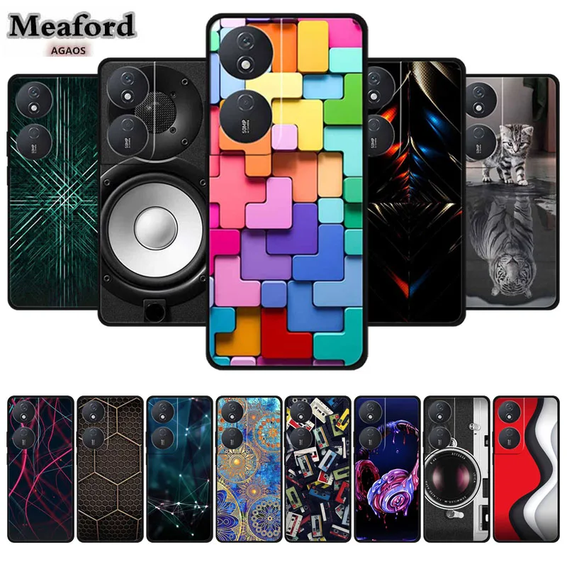 Luxury Phone Case for Huawei Honor 90 Smart Honor X7b TPU Silicone Cover Capa for Huawei Honor Play 50 Plus 8T 8 T Silicone Case