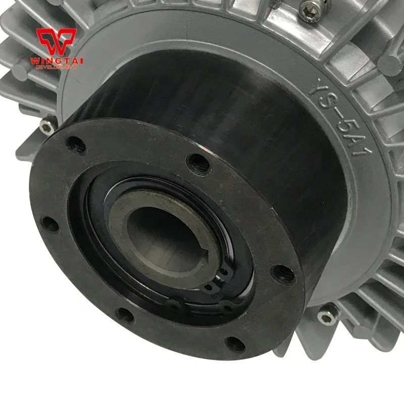 Embrague de polvo magnético de enfriamiento natural