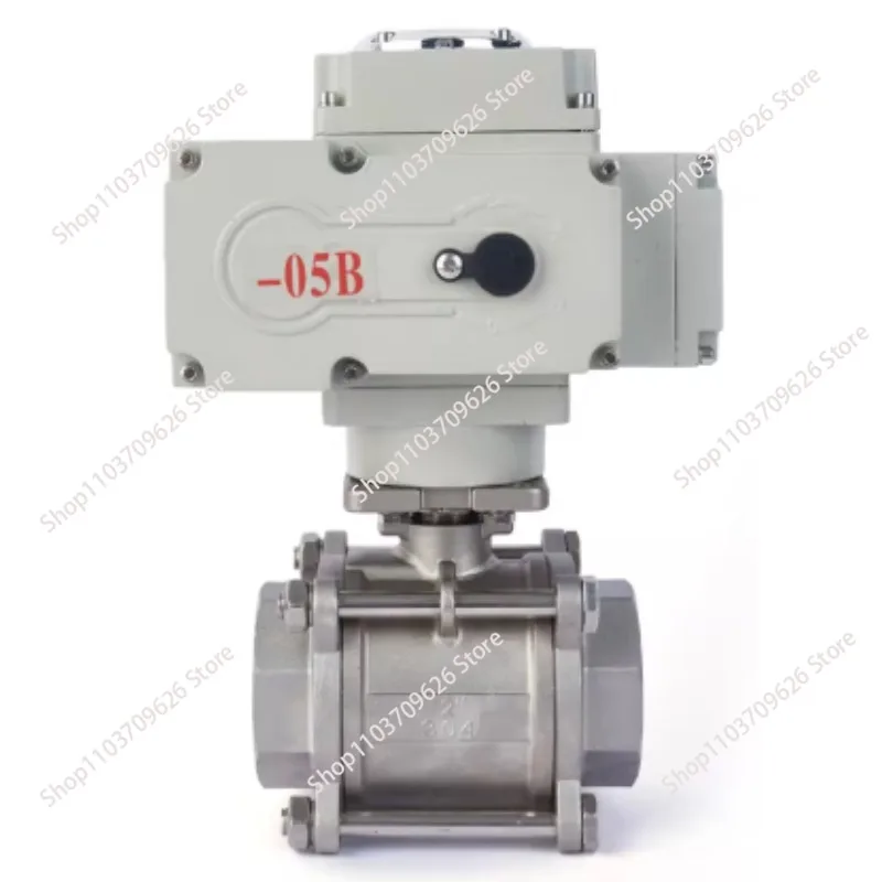 Electric  wire buckle three-piece ball valve DN15 20 25 three-way internal thread valve Q911F-16P 304 stainless steel