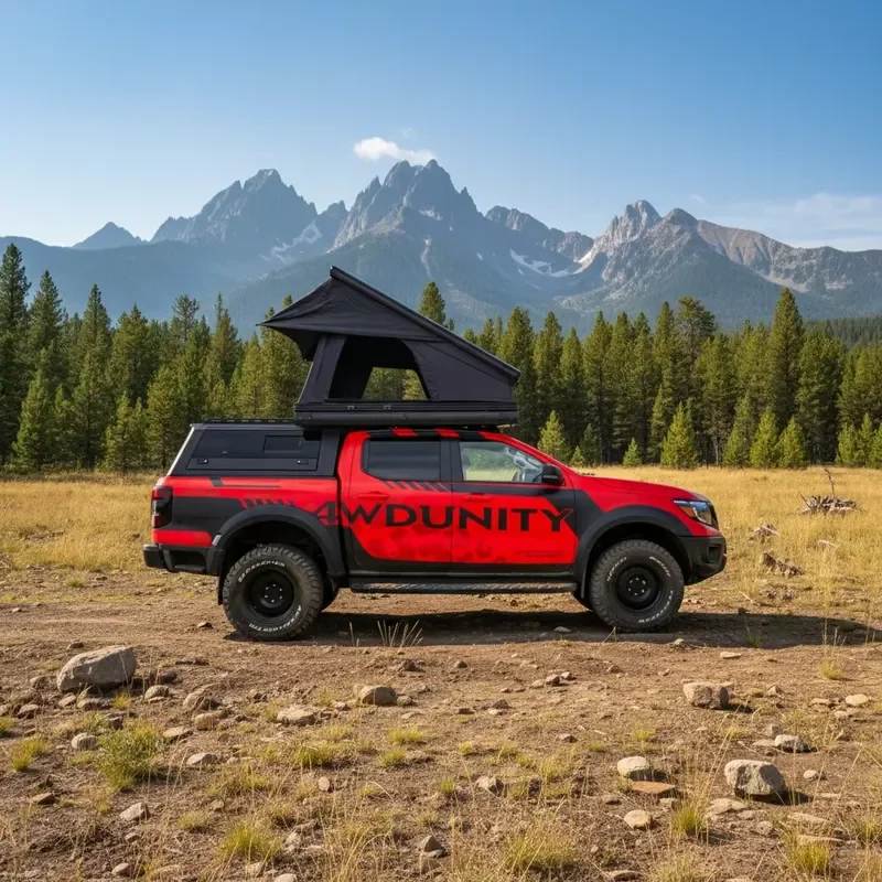 SUV Truck Camping Hard Shell Aluminum Roof Tent Inflatable Roof Tent Waterproof Pop up Car Roof Top Tent