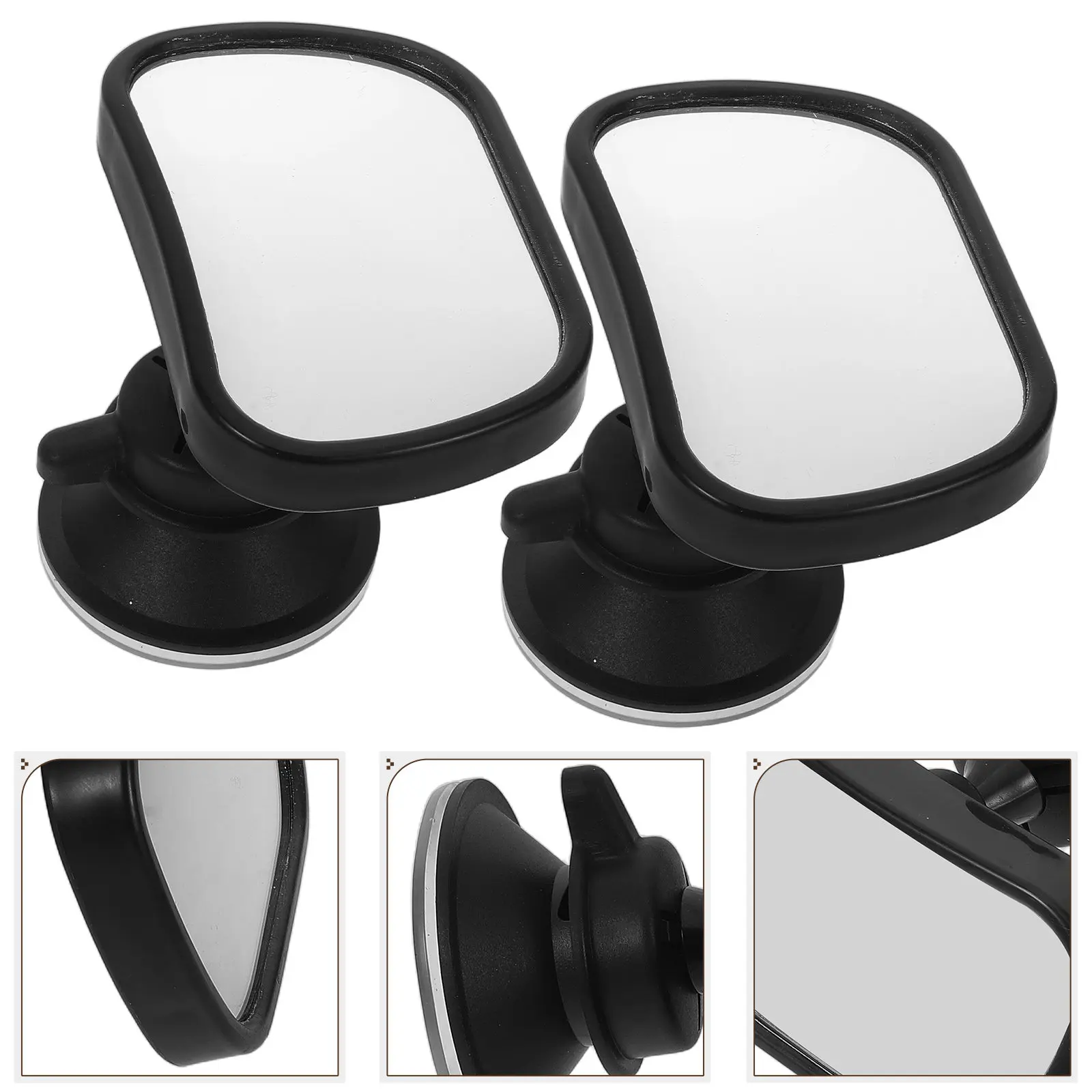 2Pcs Infant Safety Car Mirror Adjustable Wide Angle Hd Clear Distortion Free Rearview Mirror for Backseat Baby Monitoring