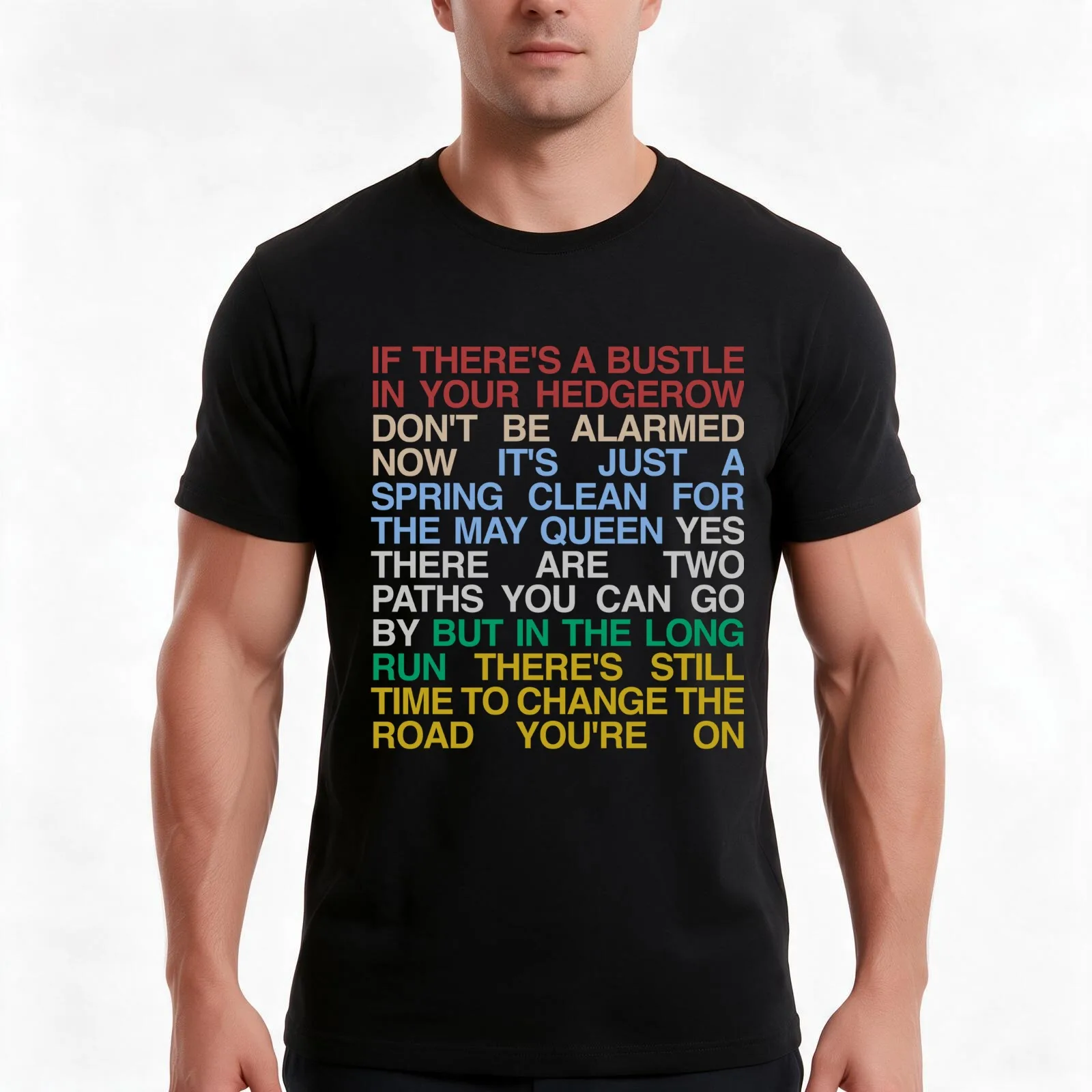 stairway T-Shirt Summer Casual Cotton Tee Oversized Streetwear Tops Vintage Graphic Print Loose Fit Short Sleeve