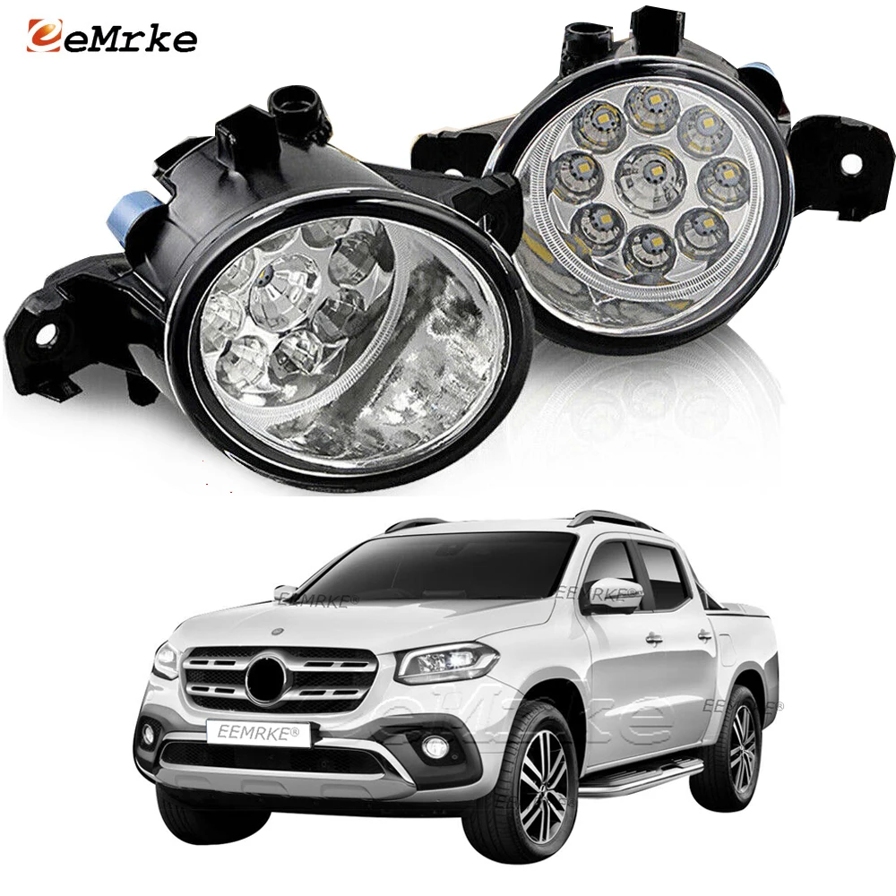 Upgrade Led Fog Lights PTF Car DRL Headlights for Mercedes-Benz X-Class X-Klasse X200 X250 X350 470 W470 2017 2018 2019 2020