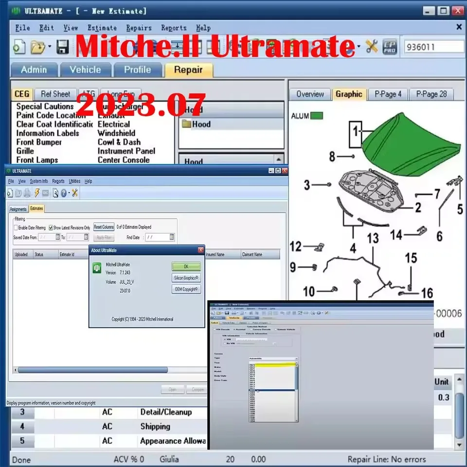 

Mitchell Ultramate 2023.07 2024 Latest Automatic COMPLETE ADVANCED ESTIMATING SYSTEM+Patch for Unexpire+Install Video Guide Too