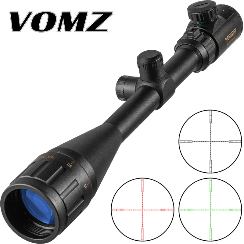 VOMZ 6-24x50 AOE  Cross Red Greed Optical Rifle Scope Long Eye Rifle Scope Relief  Sniper Gear Hunting Scopes For Airsoft Rifle