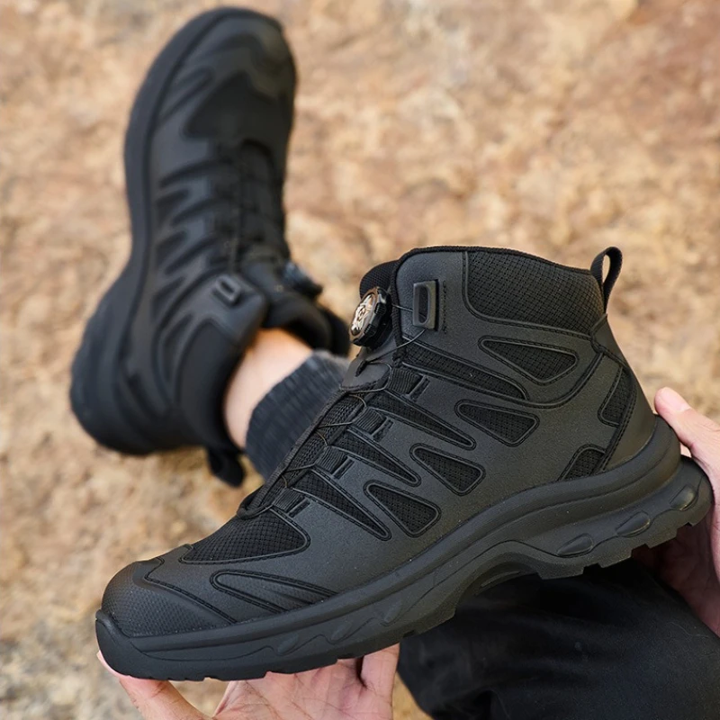 Men's Boots Work Safety Boots Men Indestructible Puncture-Proof Work Shoes Security Protection Men Safety Shoes Black Footwear