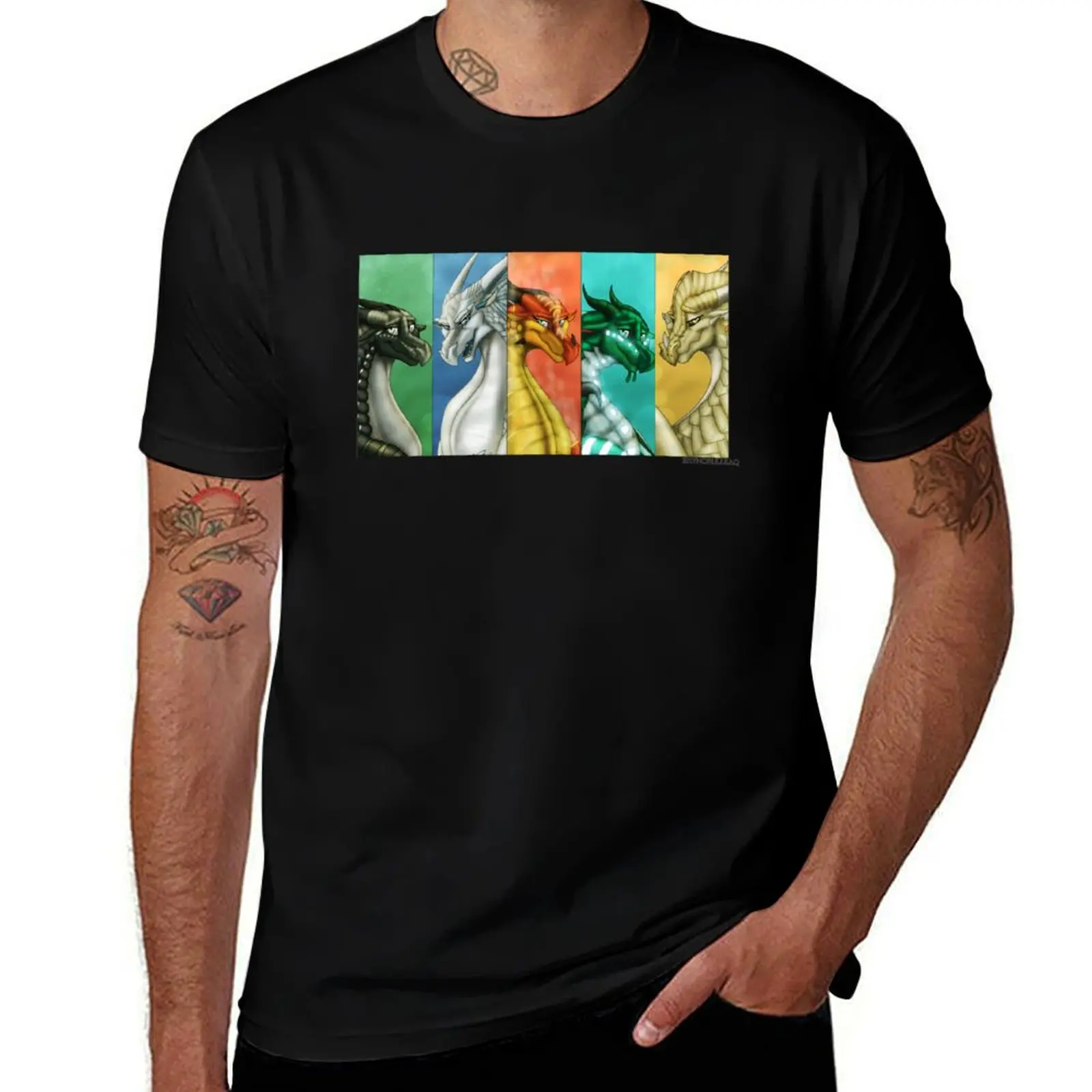 Wings of Fire - New Prophecy Dragonets T-Shirt Big Size Loose Fit Tee Shirt T-Shirt