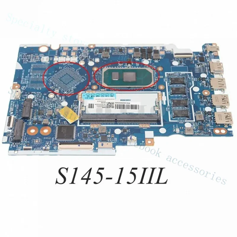 A+  GS44D GS54D NM-C711 For Lenovo S145-15IIL Laptop Motherboard With I3-1005G1 CPU