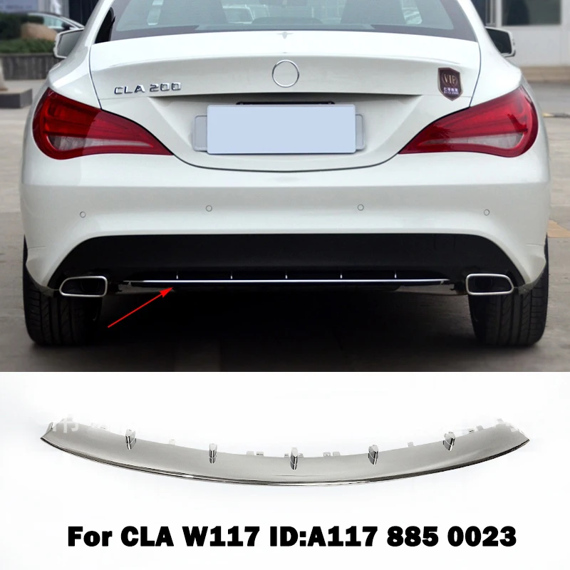 

Rear Bumper Chromed Chrome Plating Chromium Trim A1178850023 For Mercedes Benz CLA W117 C117 CLA180 CLA220 CLA200 Body Kit Part