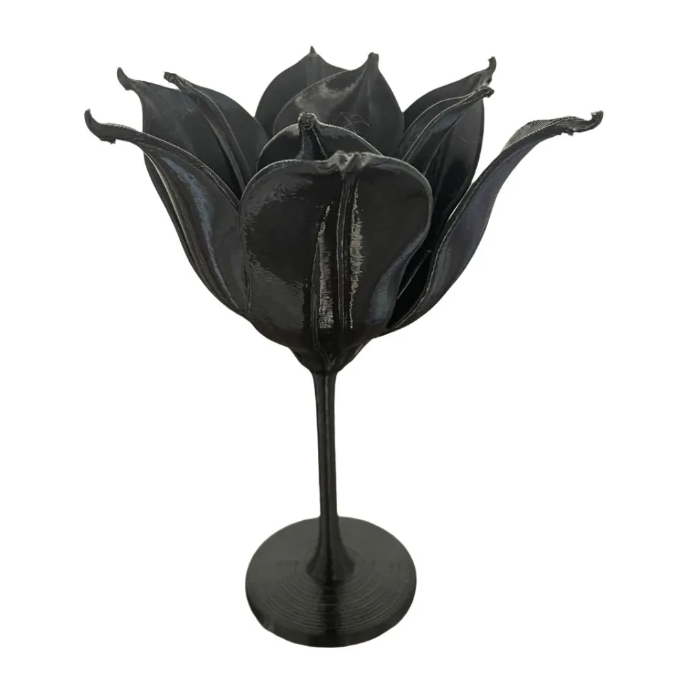 3D Printing Lotus Tall Incense Holder Minimalist Detachable Incense Stick Holder Handmade Stable Tabletop Incense Base